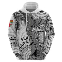 Fiji Rugby Personalised Bula Masi Hoodie Fish Tail Kaivity Cibi - White LT7 - Polynesian Pride