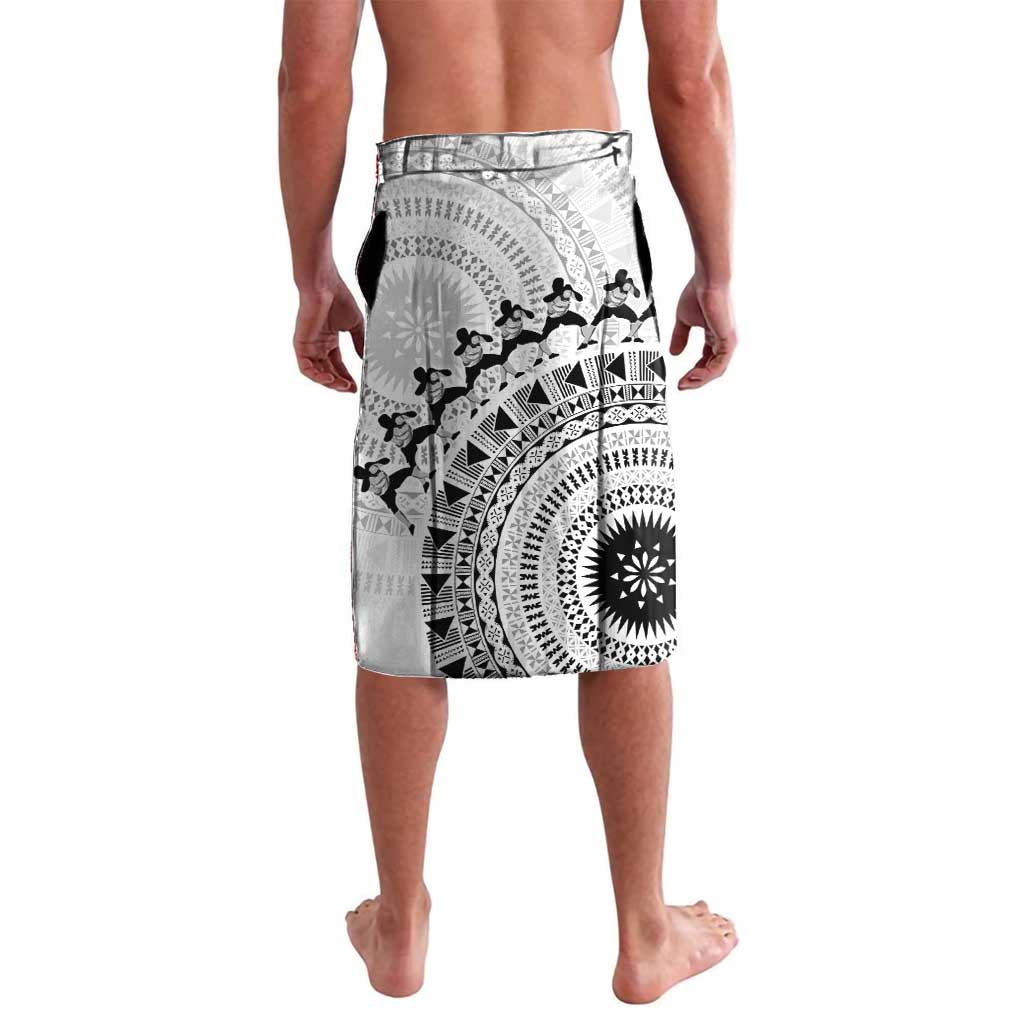 Fiji Rugby Personalised Bula Masi Lavalava Fish Tail Kaivity Cibi - White