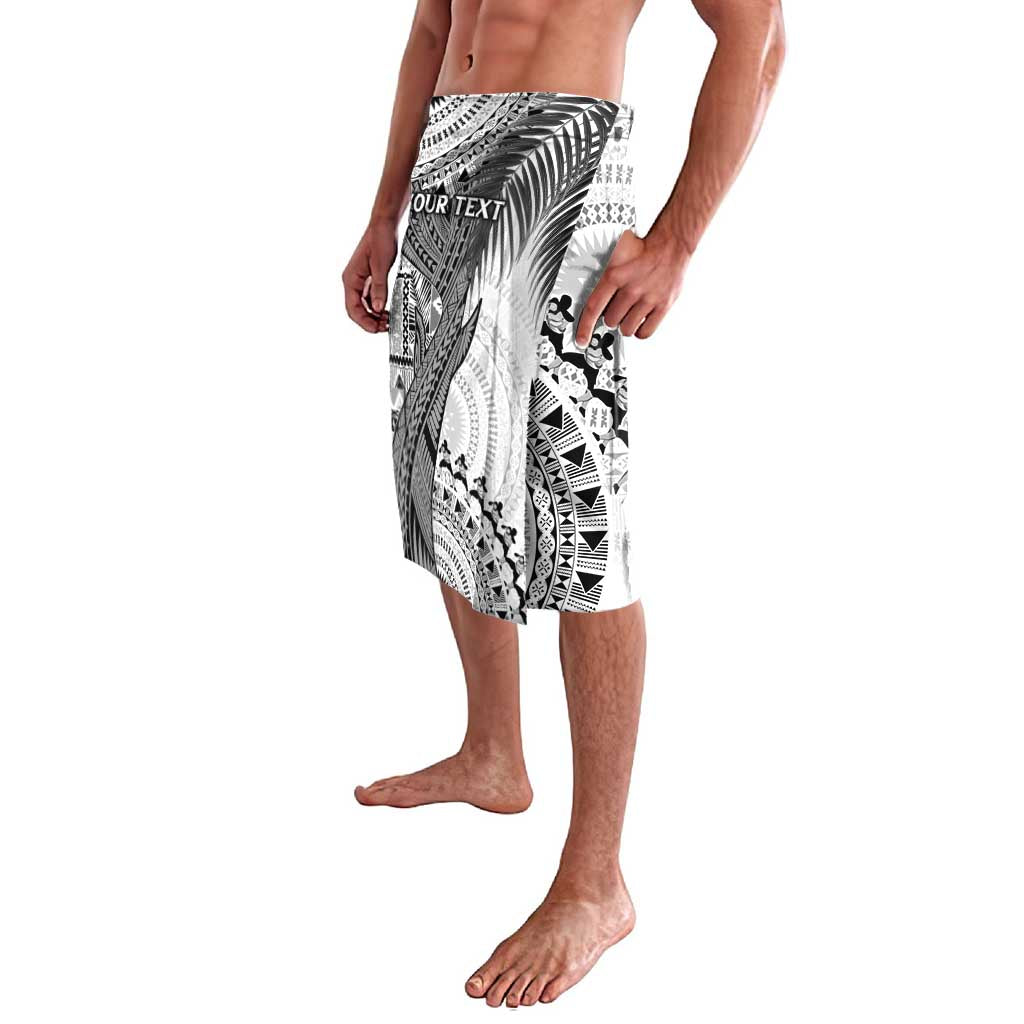 Fiji Rugby Personalised Bula Masi Lavalava Fish Tail Kaivity Cibi - White