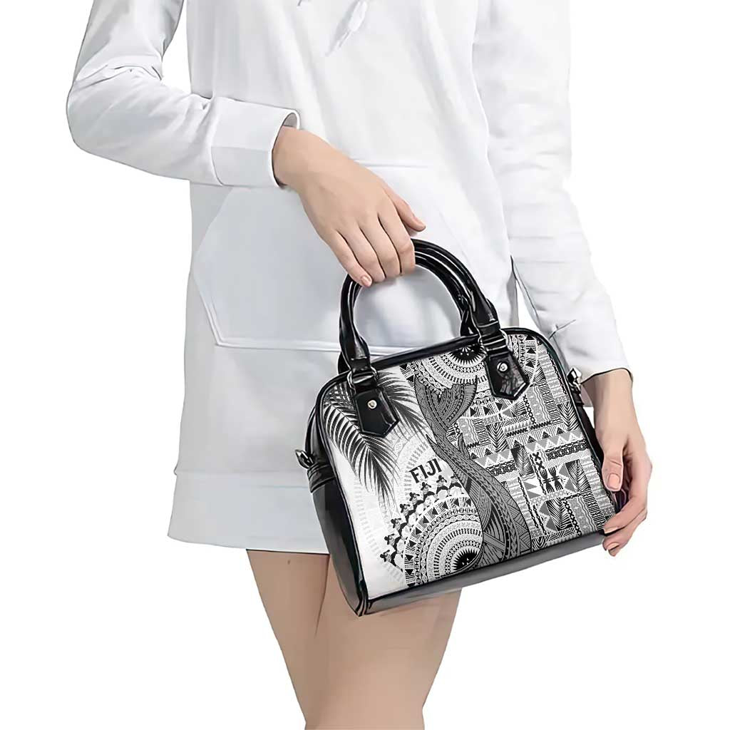 Fiji Rugby Bula Masi Shoulder Handbag Fish Tail Kaivity Cibi - White