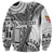 Fiji Rugby Personalised Bula Masi Sweatshirt Fish Tail Kaivity Cibi - White