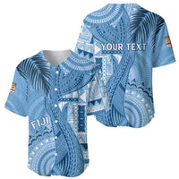 Fiji Rugby Personalised Bula Masi Baseball Jersey Fish Tail Kaivity Cibi - Turquoise LT7 - Polynesian Pride