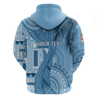 Fiji Rugby Personalised Bula Masi Hoodie Fish Tail Kaivity Cibi - Turquoise LT7 - Polynesian Pride