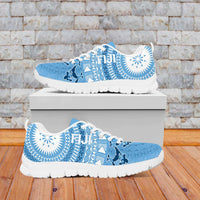 Fiji Rugby Personalised Bula Masi Sneakers Fish Tail Kaivity Cibi - Turquoise