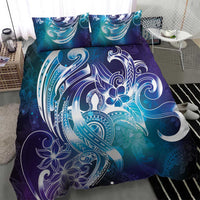 Aloha Hawaii Turtle Bedding Set Teal Purple Ribbon - Polynesian Pride
