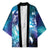 Aloha Hawaii Turtle Kimono Teal Purple Ribbon - Polynesian Pride