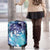 Aloha Hawaii Turtle Luggage Cover Teal Purple Ribbon - Polynesian Pride