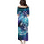 Aloha Hawaii Turtle Puletasi Teal Purple Ribbon - Polynesian Pride