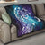 Aloha Hawaii Turtle Quilt Teal Purple Ribbon - Polynesian Pride