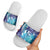 Aloha Hawaii Turtle Slide Sandals Teal Purple Ribbon - Polynesian Pride