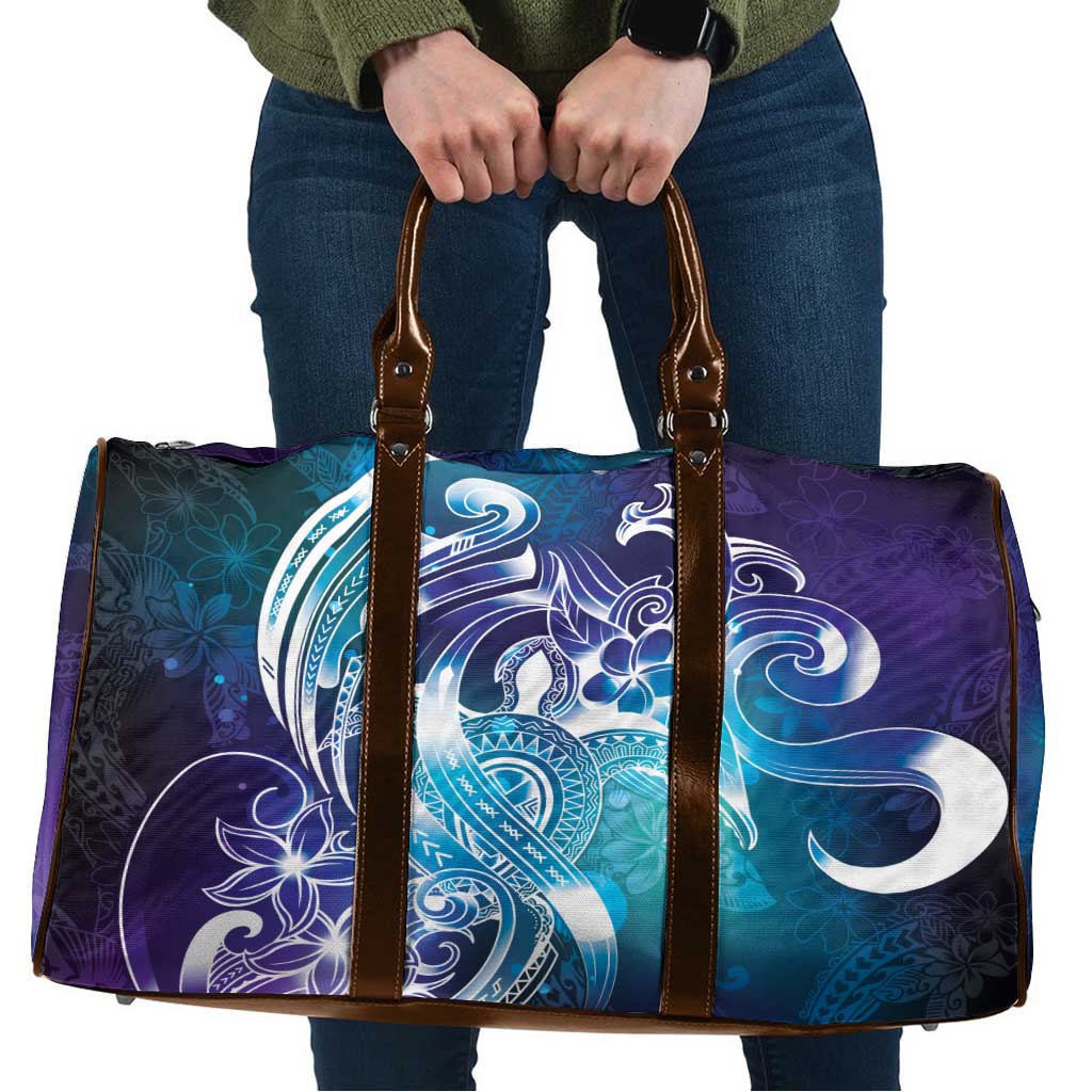 Aloha Hawaii Turtle Travel Bag Teal Purple Ribbon LT7 Purple Teal - Polynesian Pride