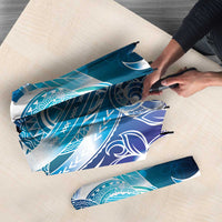 Aloha Hawaii Turtle Umbrella Teal Purple Ribbon - Polynesian Pride