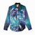 Aloha Hawaii Turtle Women Casual Shirt Teal Purple Ribbon - Polynesian Pride