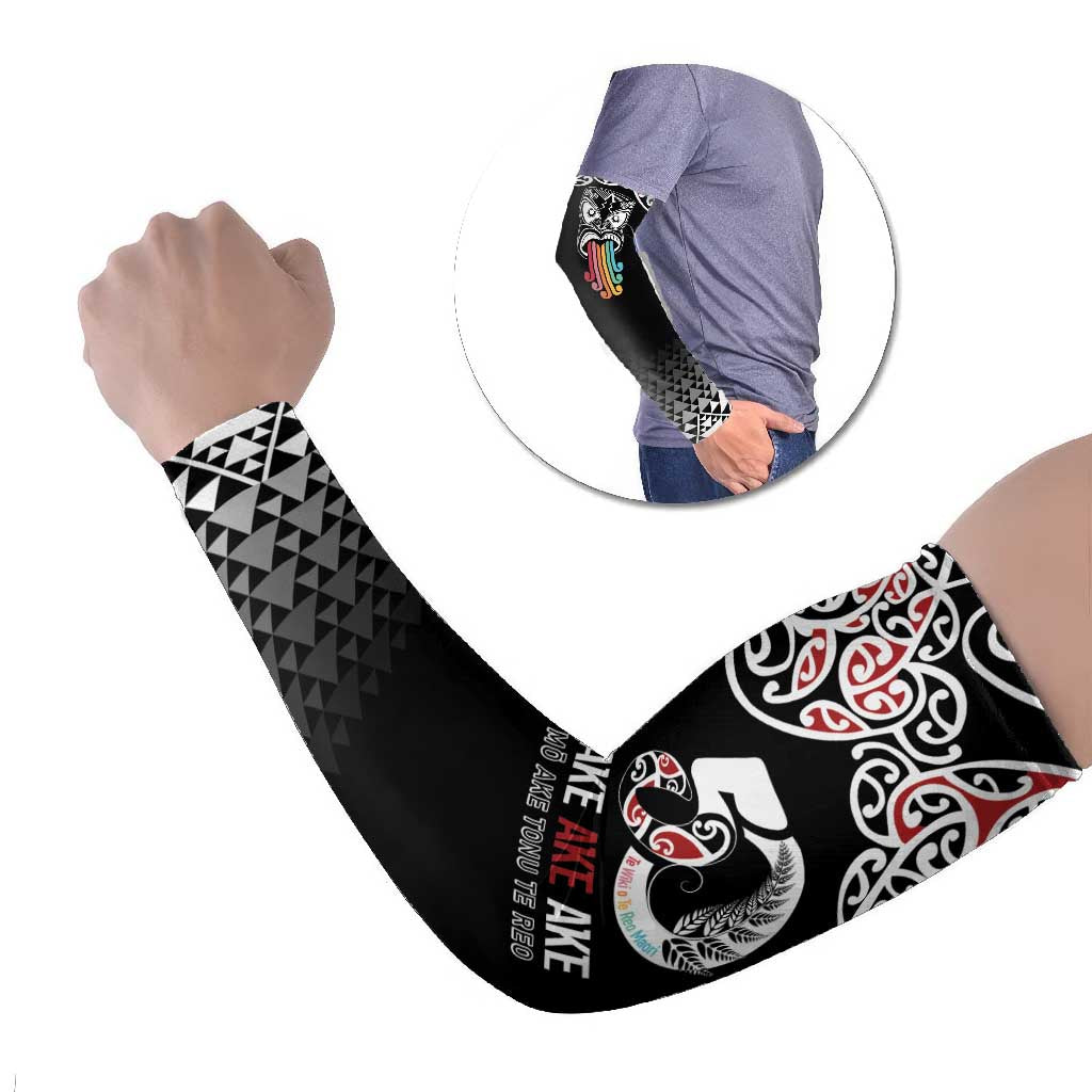 Kia Kaha Te Reo Maori Arm Sleeves 50 Years Mo Ake Tonu Te Reo - Polynesian Pride