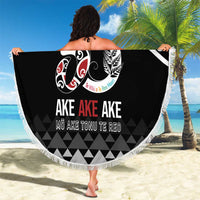 Kia Kaha Te Reo Maori Beach Blanket 50 Years Mo Ake Tonu Te Reo - Polynesian Pride