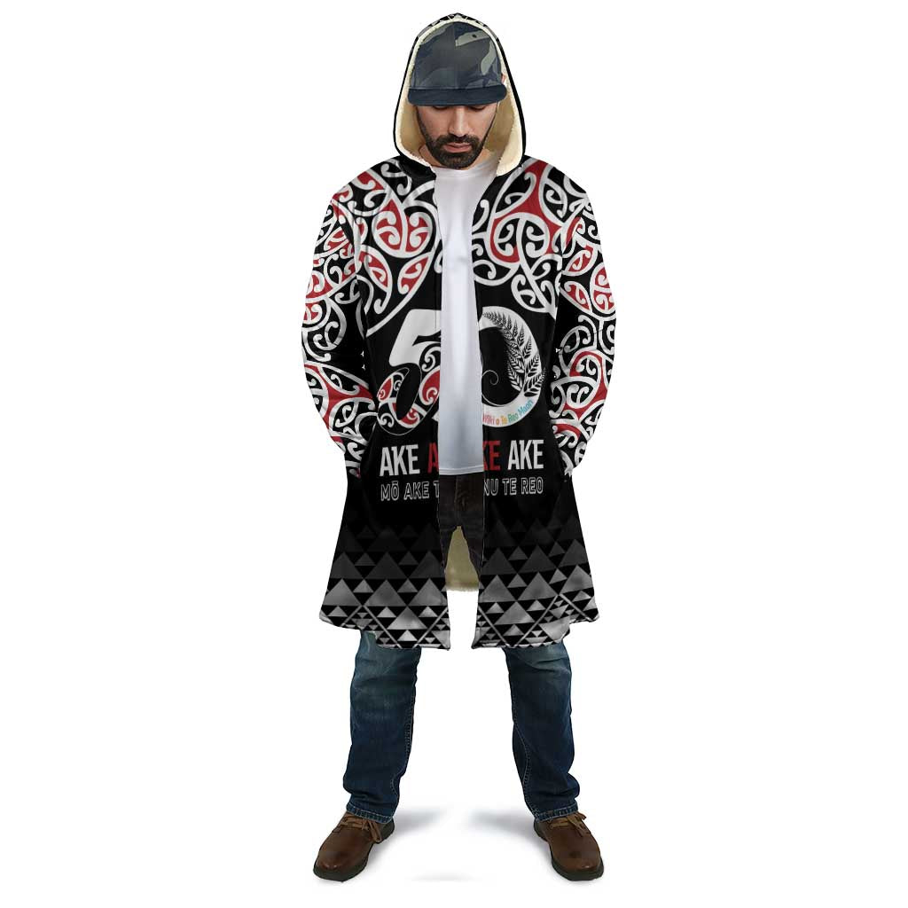 Kia Kaha Te Reo Maori Cloak 50 Years Mo Ake Tonu Te Reo - Polynesian Pride