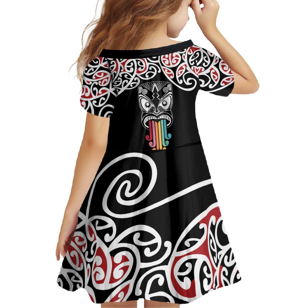 Kia Kaha Te Reo Maori Family Matching Off Shoulder Maxi Dress and Hawaiian Shirt 50 Years Mo Ake Tonu Te Reo - Polynesian Pride