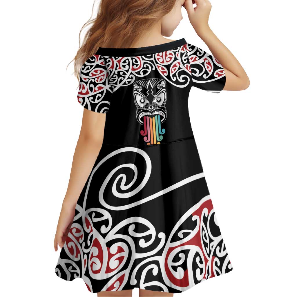 Kia Kaha Te Reo Maori Family Matching Short Sleeve Bodycon Dress and Hawaiian Shirt 50 Years Mo Ake Tonu Te Reo - Polynesian Pride