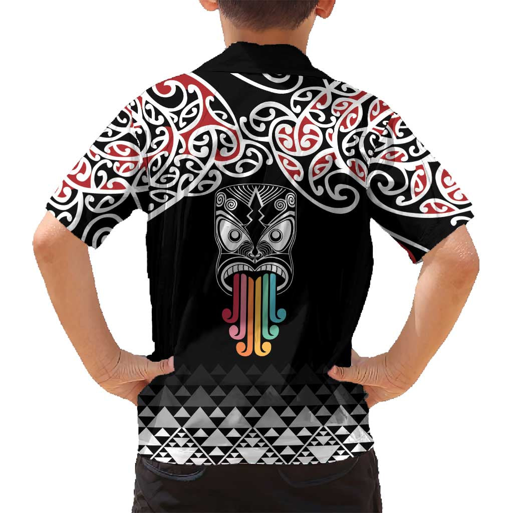 Kia Kaha Te Reo Maori Family Matching Tank Maxi Dress and Hawaiian Shirt 50 Years Mo Ake Tonu Te Reo - Polynesian Pride