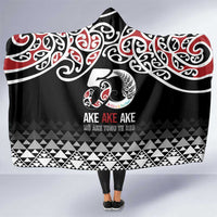 Kia Kaha Te Reo Maori Hooded Blanket 50 Years Mo Ake Tonu Te Reo - Polynesian Pride