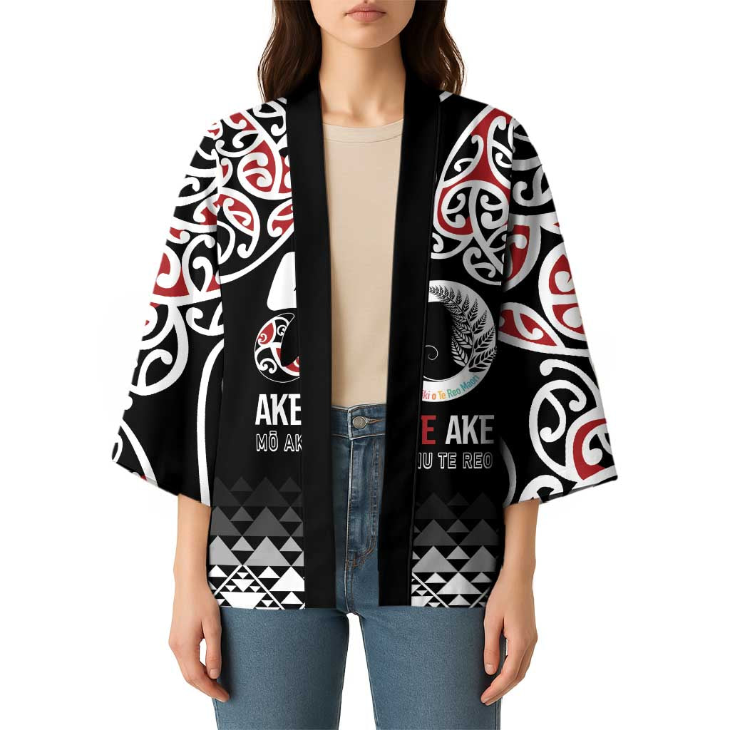 Kia Kaha Te Reo Maori Kimono 50 Years Mo Ake Tonu Te Reo - Polynesian Pride