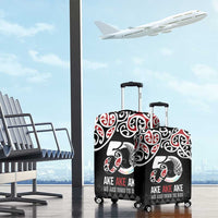 Kia Kaha Te Reo Maori Luggage Cover 50 Years Mo Ake Tonu Te Reo - Polynesian Pride