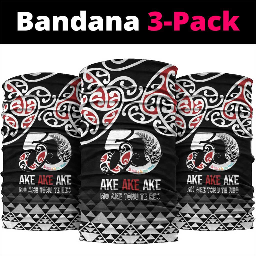 Kia Kaha Te Reo Maori Neck Gaiter 50 Years Mo Ake Tonu Te Reo - Polynesian Pride
