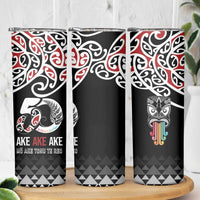 Kia Kaha Te Reo Maori Skinny Tumbler 50 Years Mo Ake Tonu Te Reo - Polynesian Pride