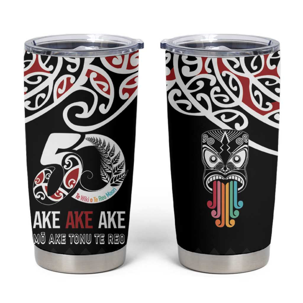 Kia Kaha Te Reo Maori Tumbler Cup 50 Years Mo Ake Tonu Te Reo - Polynesian Pride
