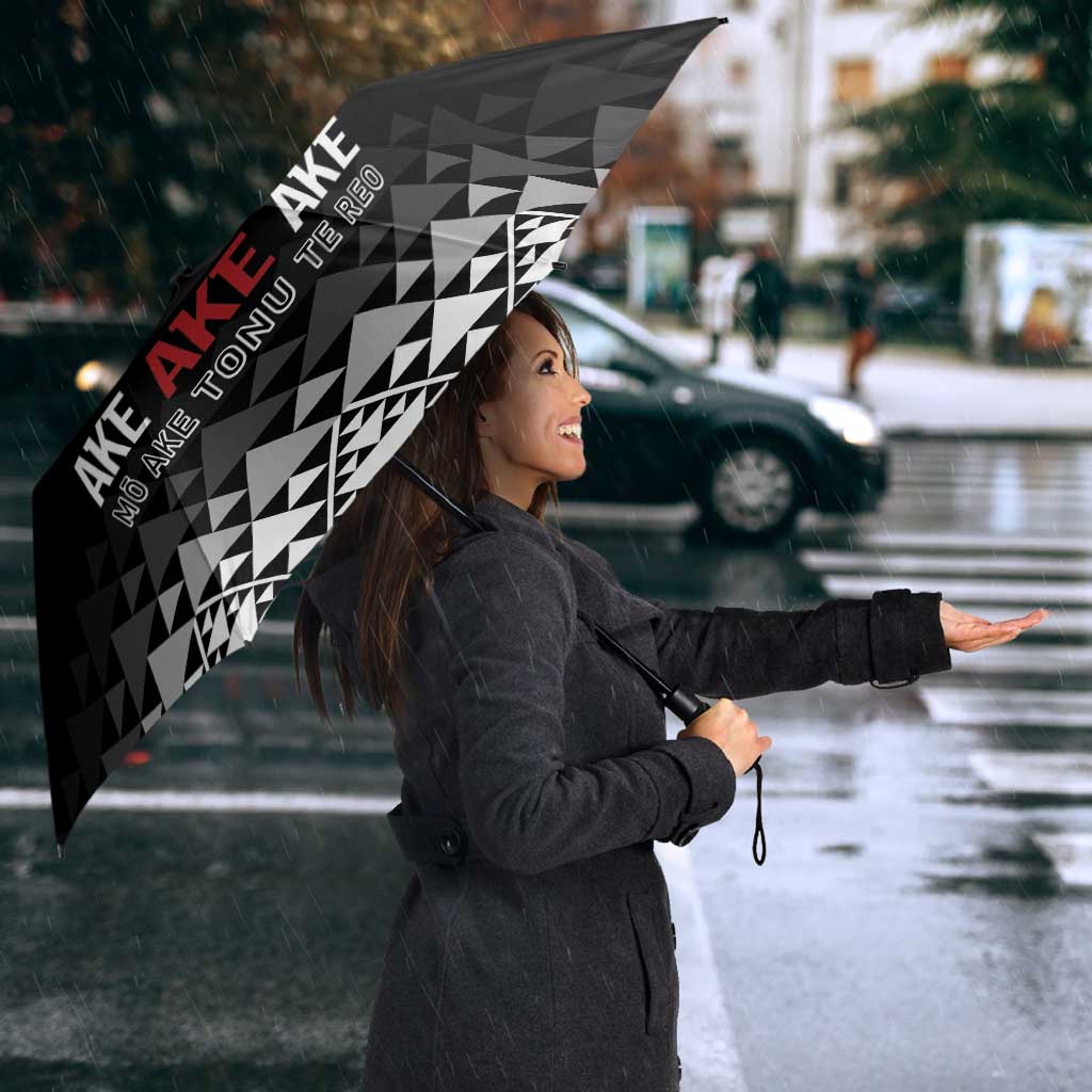 Kia Kaha Te Reo Maori Umbrella 50 Years Mo Ake Tonu Te Reo - Polynesian Pride