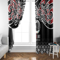Kia Kaha Te Reo Maori Window Curtain 50 Years Mo Ake Tonu Te Reo - Polynesian Pride
