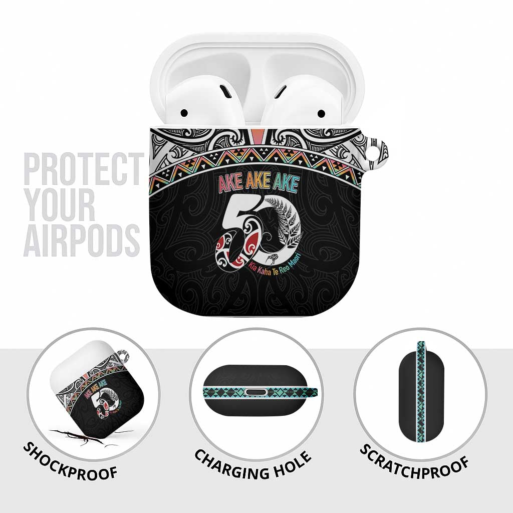 50 Years Kia Kaha Te Reo Maori AirPods Case Ake Ake Ake! - Polynesian Pride