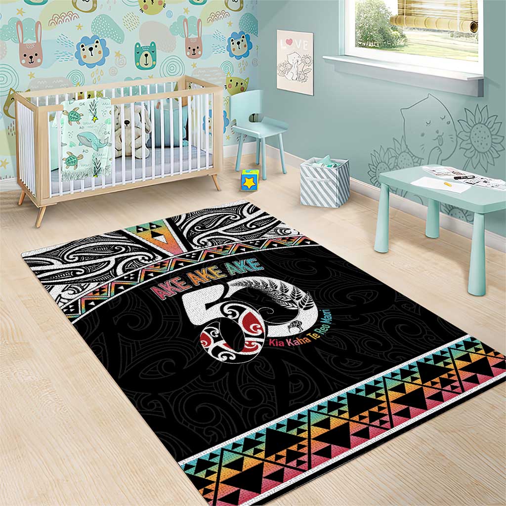 50 Years Kia Kaha Te Reo Maori Area Rug Ake Ake Ake! - Polynesian Pride