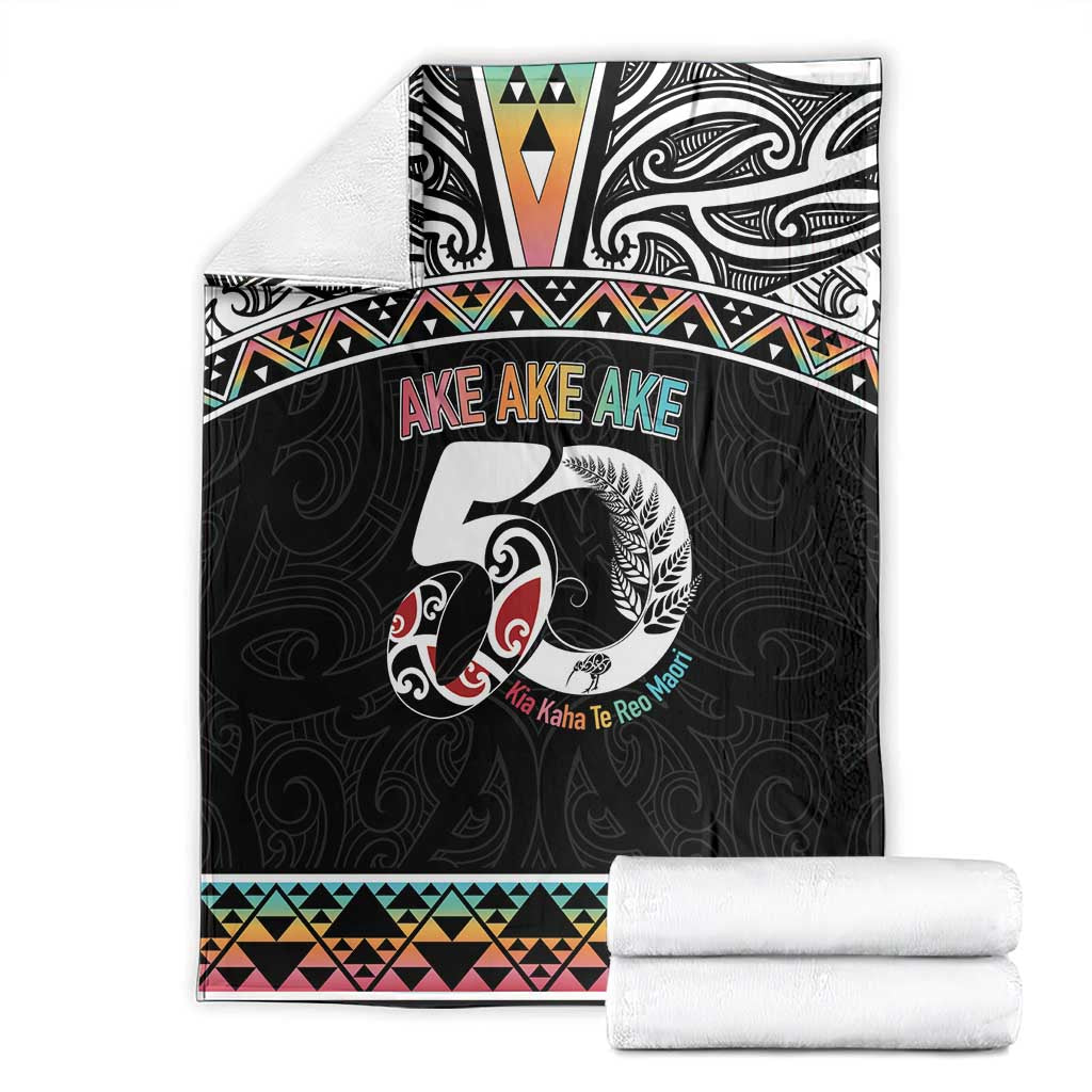 50 Years Kia Kaha Te Reo Maori Blanket Ake Ake Ake! - Polynesian Pride