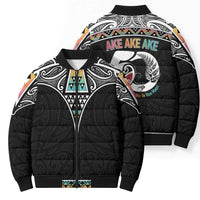 50 Years Kia Kaha Te Reo Maori Bomber Puffer Jacket Ake Ake Ake! - Polynesian Pride