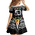 50 Years Kia Kaha Te Reo Maori Family Matching Off The Shoulder Long Sleeve Dress and Hawaiian Shirt Ake Ake Ake! - Polynesian Pride