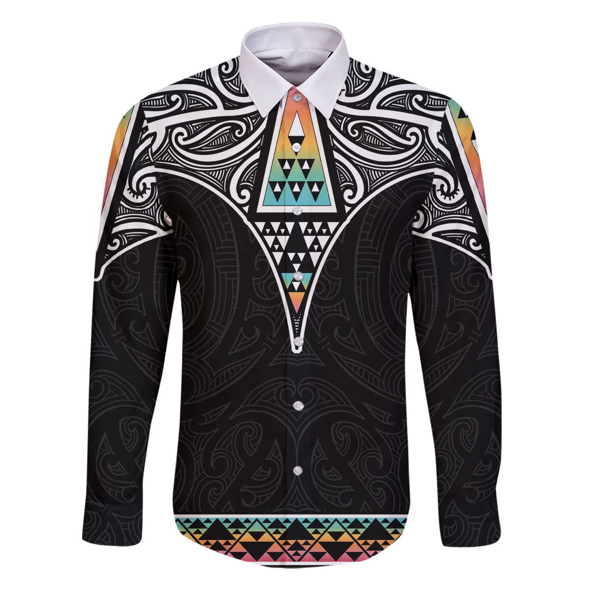 kia kaha dress shirts Mens Maori Long Sleeve T Shirt
