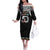 50 Years Kia Kaha Te Reo Maori Family Matching Off The Shoulder Long Sleeve Dress and Hawaiian Shirt Ake Ake Ake! - Polynesian Pride