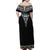 50 Years Kia Kaha Te Reo Maori Family Matching Off Shoulder Maxi Dress and Hawaiian Shirt Ake Ake Ake! - Polynesian Pride