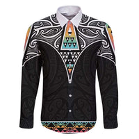 50 Years Kia Kaha Te Reo Maori Family Matching Short Sleeve Bodycon Dress and Hawaiian Shirt Ake Ake Ake! - Polynesian Pride