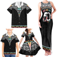 50 Years Kia Kaha Te Reo Maori Family Matching Tank Maxi Dress and Hawaiian Shirt Ake Ake Ake! - Polynesian Pride