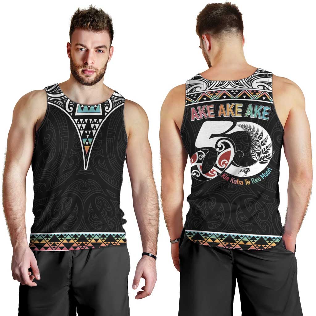 50 Years Kia Kaha Te Reo Maori Men Tank Top Ake Ake Ake! - Polynesian Pride