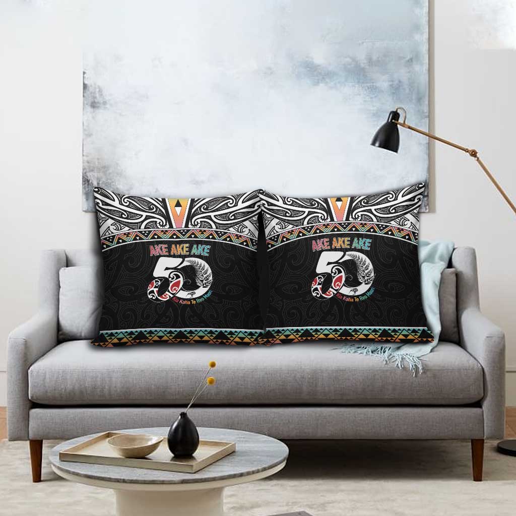 50 Years Kia Kaha Te Reo Maori Pillow Cover Ake Ake Ake! LT7 - Polynesian Pride