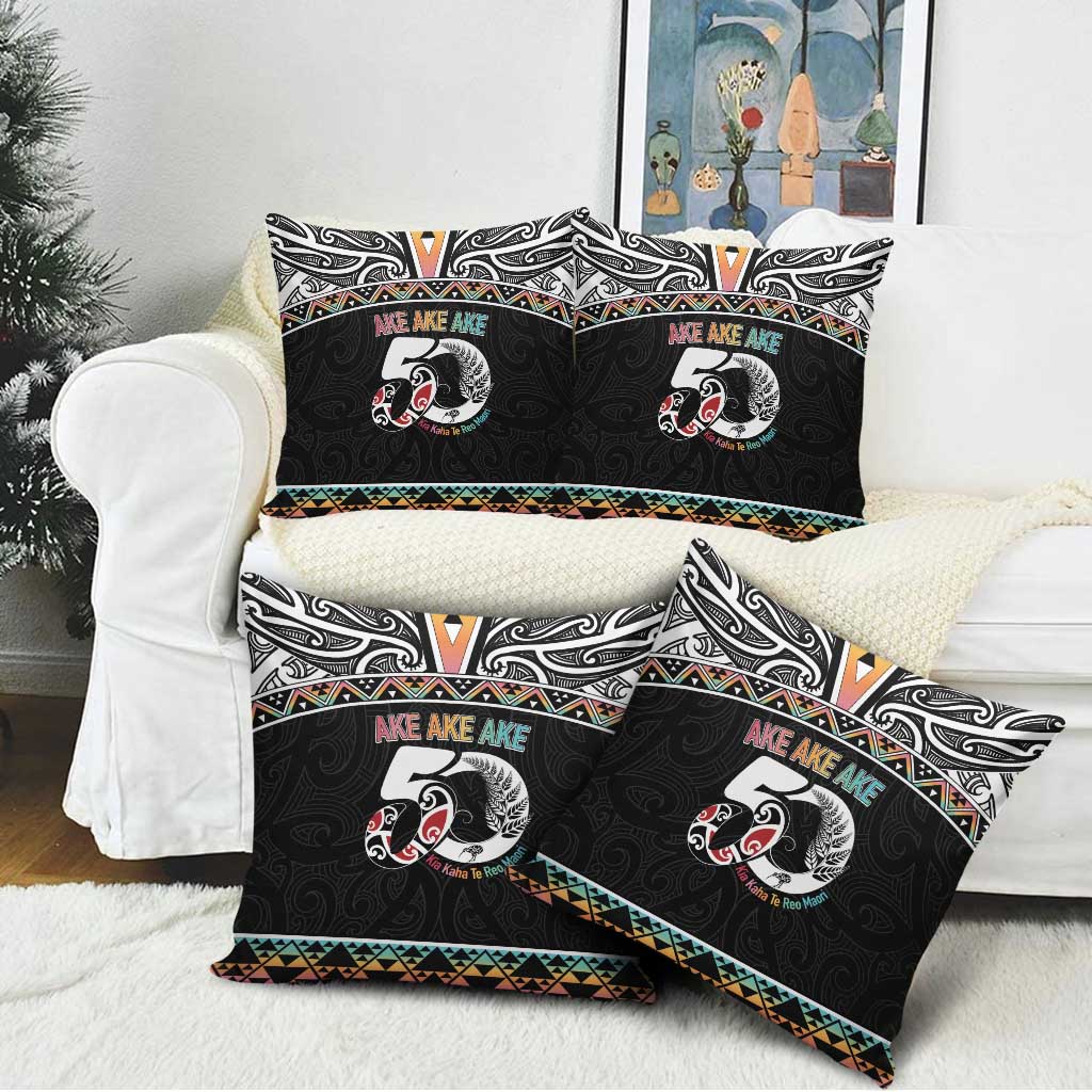 50 Years Kia Kaha Te Reo Maori Pillow Cover Ake Ake Ake! LT7 - Polynesian Pride