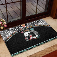 50 Years Kia Kaha Te Reo Maori Rubber Doormat Ake Ake Ake! - Polynesian Pride