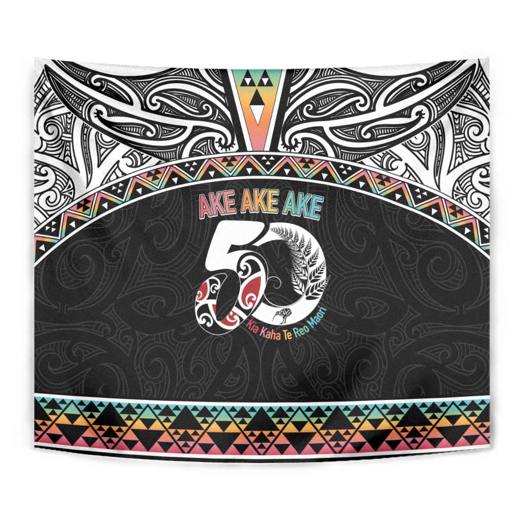 50 Years Kia Kaha Te Reo Maori Tapestry Ake Ake Ake! - Polynesian Pride
