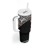 50 Years Kia Kaha Te Reo Maori Tumbler With Handle Ake Ake Ake! - Polynesian Pride