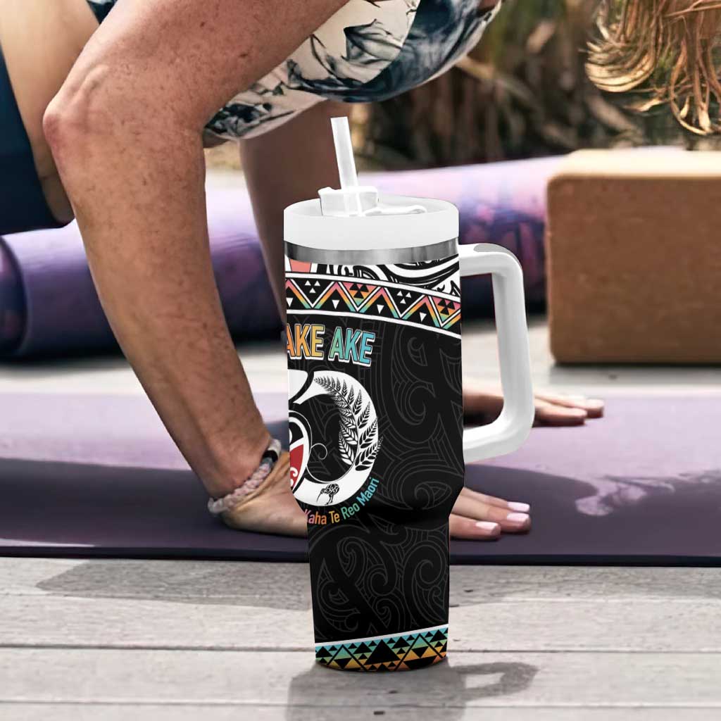 50 Years Kia Kaha Te Reo Maori Tumbler With Handle Ake Ake Ake! - Polynesian Pride