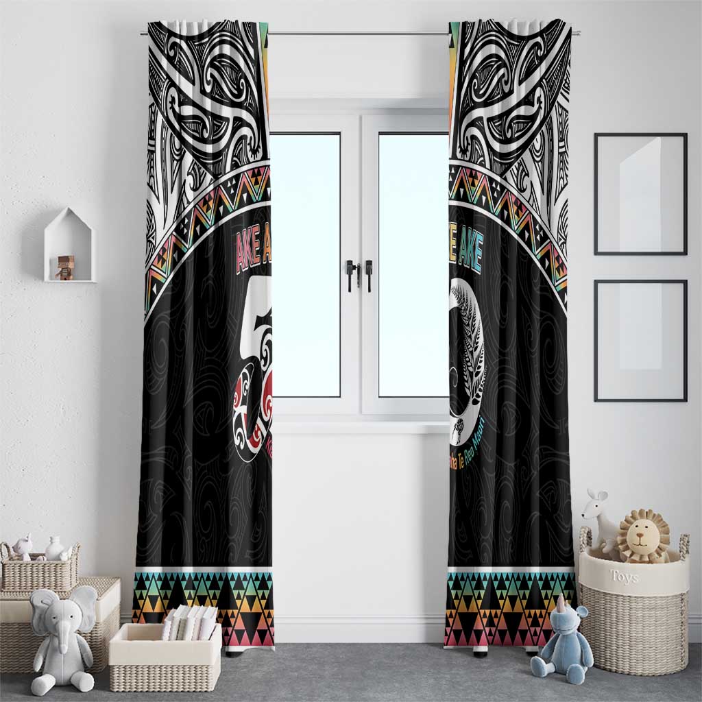 50 Years Kia Kaha Te Reo Maori Window Curtain Ake Ake Ake! - Polynesian Pride