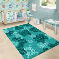 vintage-hawaii-area-rug-hibiscus-mix-hawaiian-quilt-patches-teal